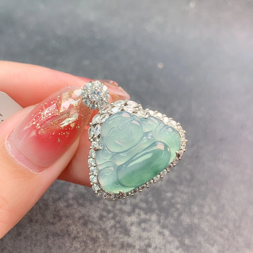 【闪购商品】翡翠挂件银S925镶嵌