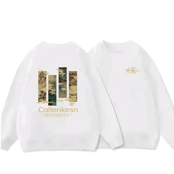 【瑶瑶专属】Caltenkirsn2025早春上新百搭男女同款卫衣-山水画