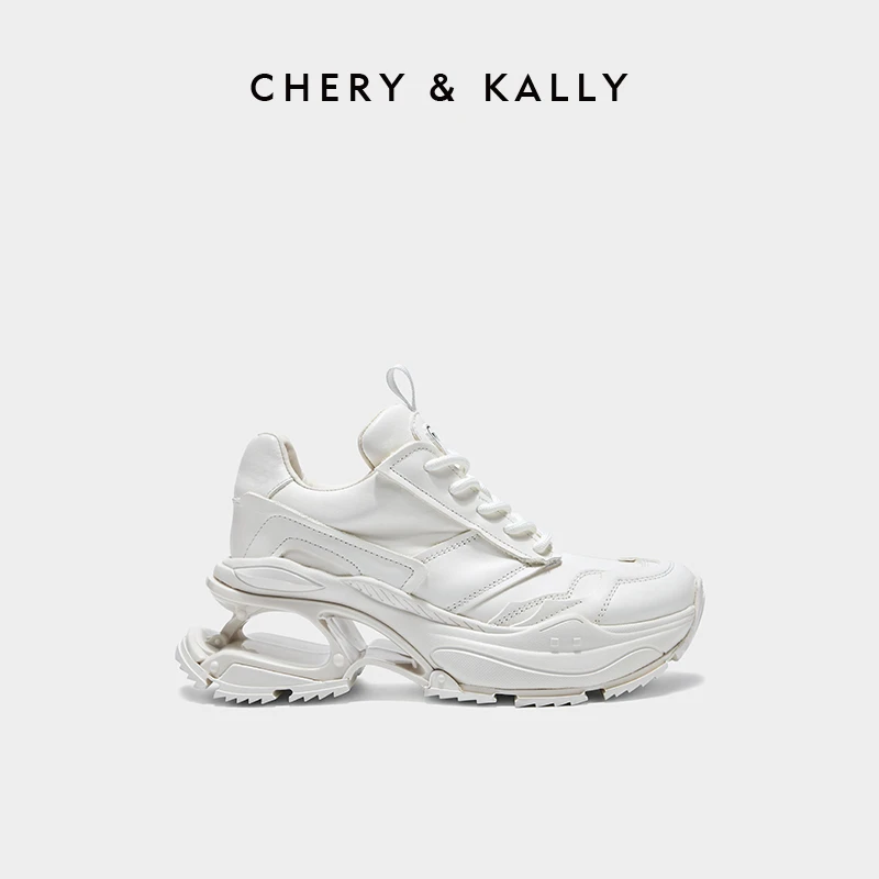 CHERY KALLY女鞋运动鞋小白鞋时尚老爹鞋休闲鞋厚底963LD3362