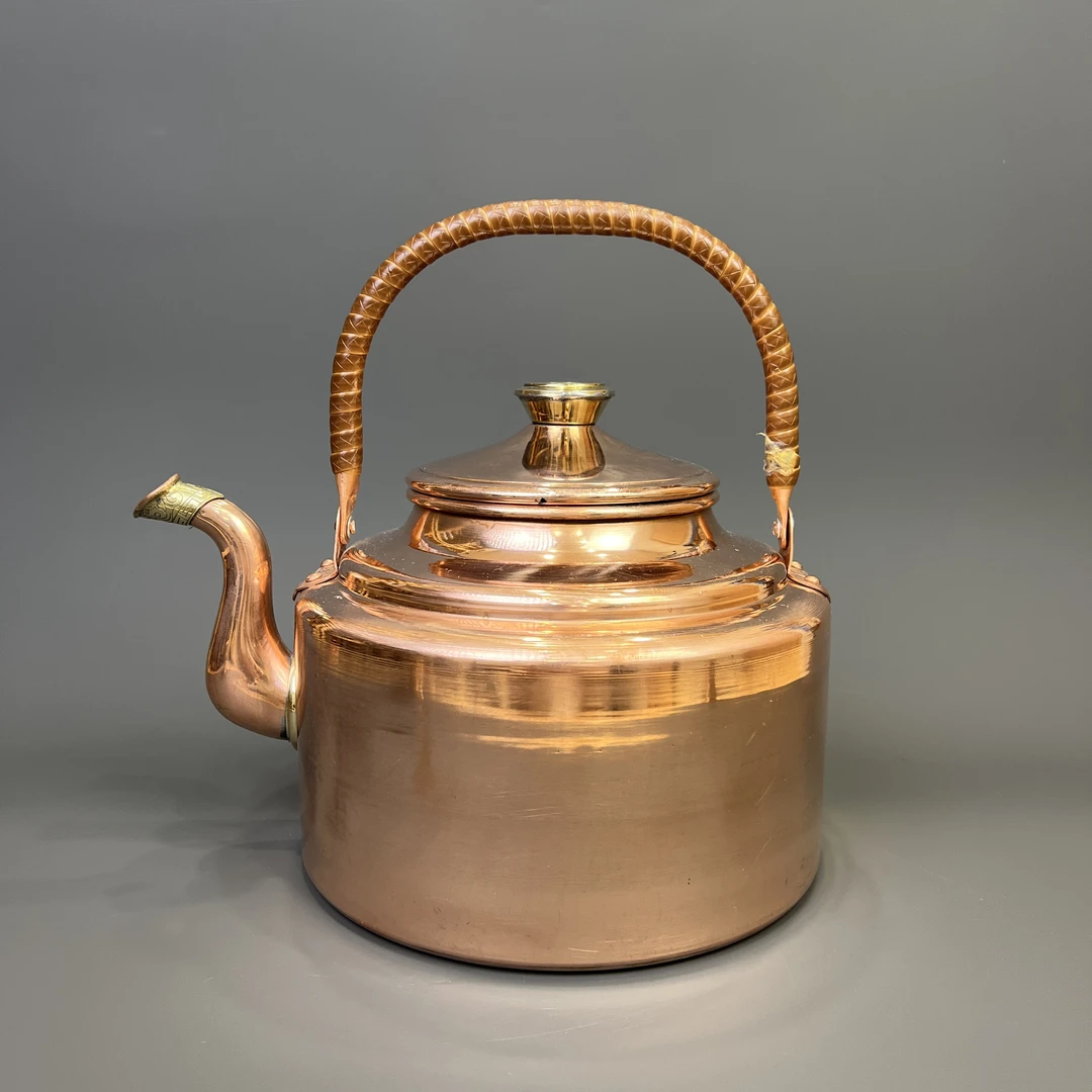 【纯铜手工奶茶壶】原铜色款 酥油茶壶 净水壶 只能明火 民族铜壶