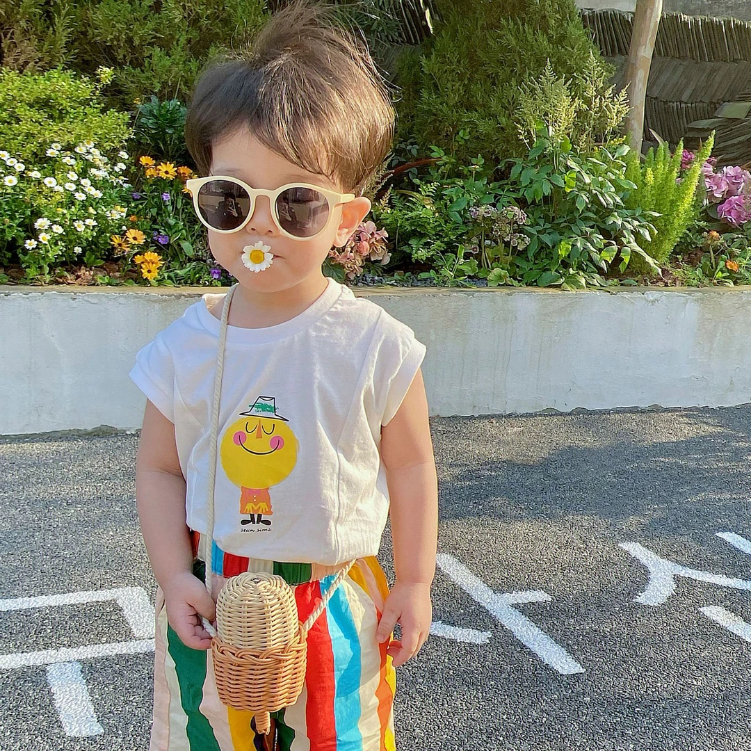 夏季男童短袖儿童无袖背心宝宝衣服韩国童装婴儿吊带薄款男夏