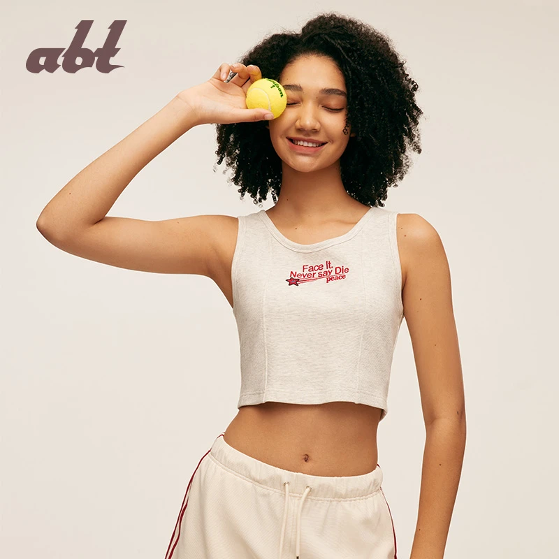 abt 明星私服张天爱同款复古背心上衣 abt2023051