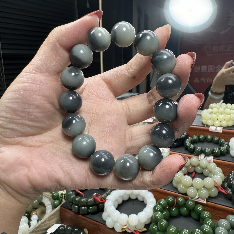 113纯天然和田玉手串