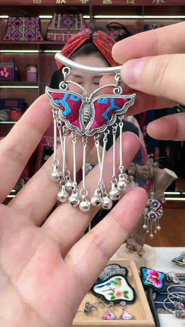 【闪购商品】苗银织绣56苗银项链