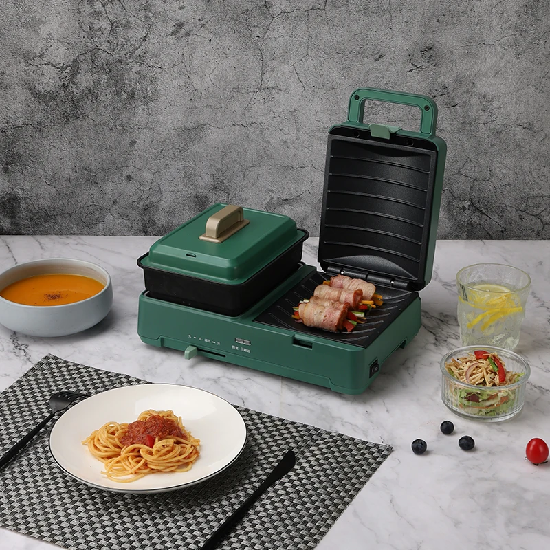 EUPA/灿坤网红家用早餐机多功能轻食机小型煎烤蒸煮一体机2059