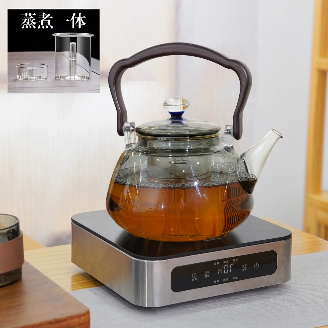 戈米家用电陶炉1600瓦大功率多功能电热煮茶炉蒸煮四代提梁壶茶具