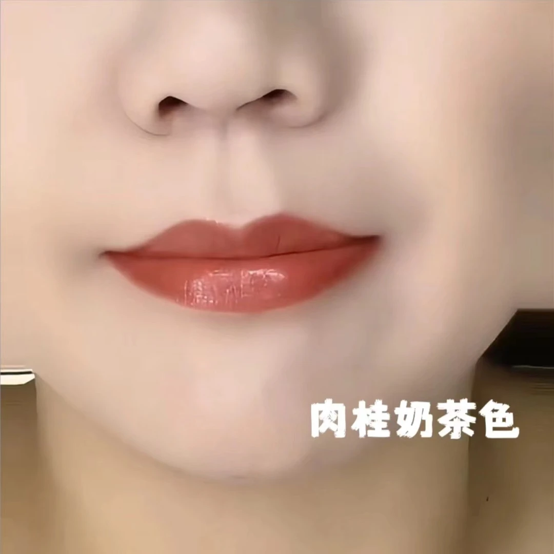 新款口红不掉色不沾杯不脱色奶茶肉桂自然色保湿滋润素颜豆沙色