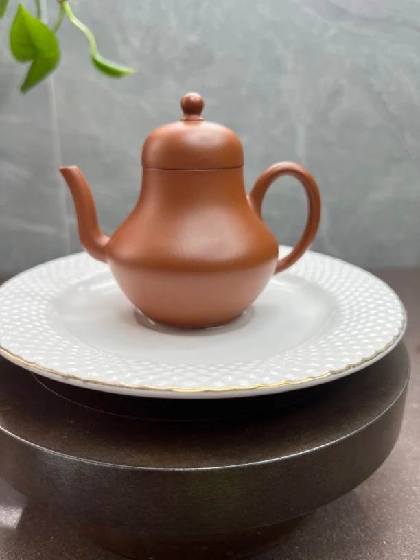 小红泥思婷80cc紫砂壶迷你茶壶思亭壶泡茶泥壶小容量梨形茶具