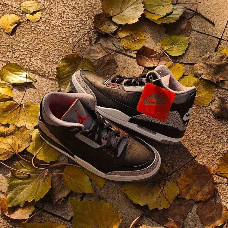 耐克Air Jordan 3 AJ3 2024版 黑水泥篮球鞋 DM0967 DN3707-010