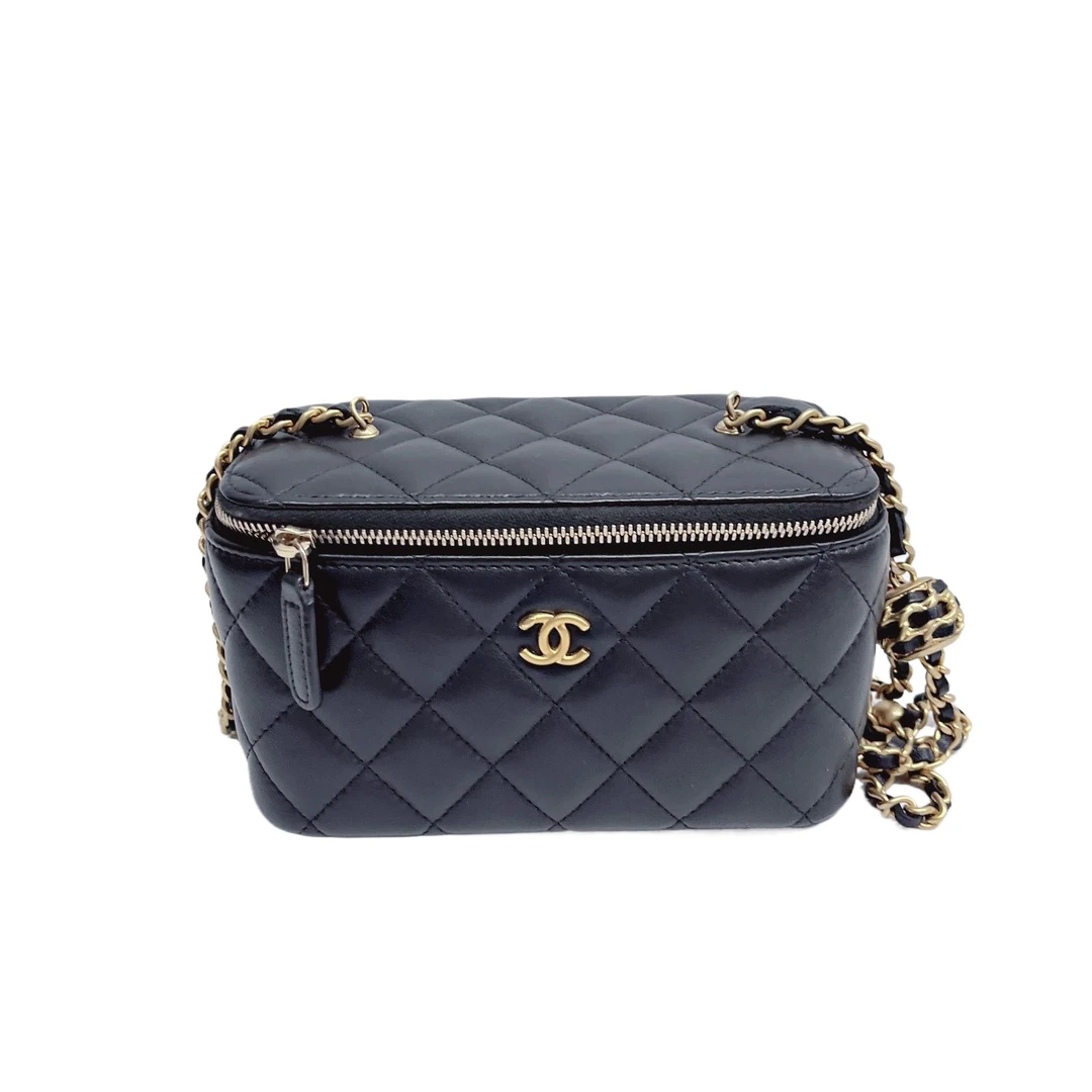99新 Chanel/香奈儿 安洁利严选经典长盒子化妆包/BK0119361