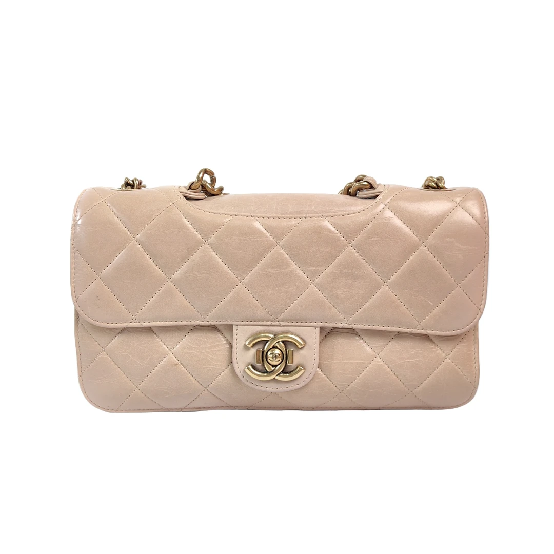 95新 Chanel/香奈儿 安洁利严选口盖包/BK0127669 斜挎包