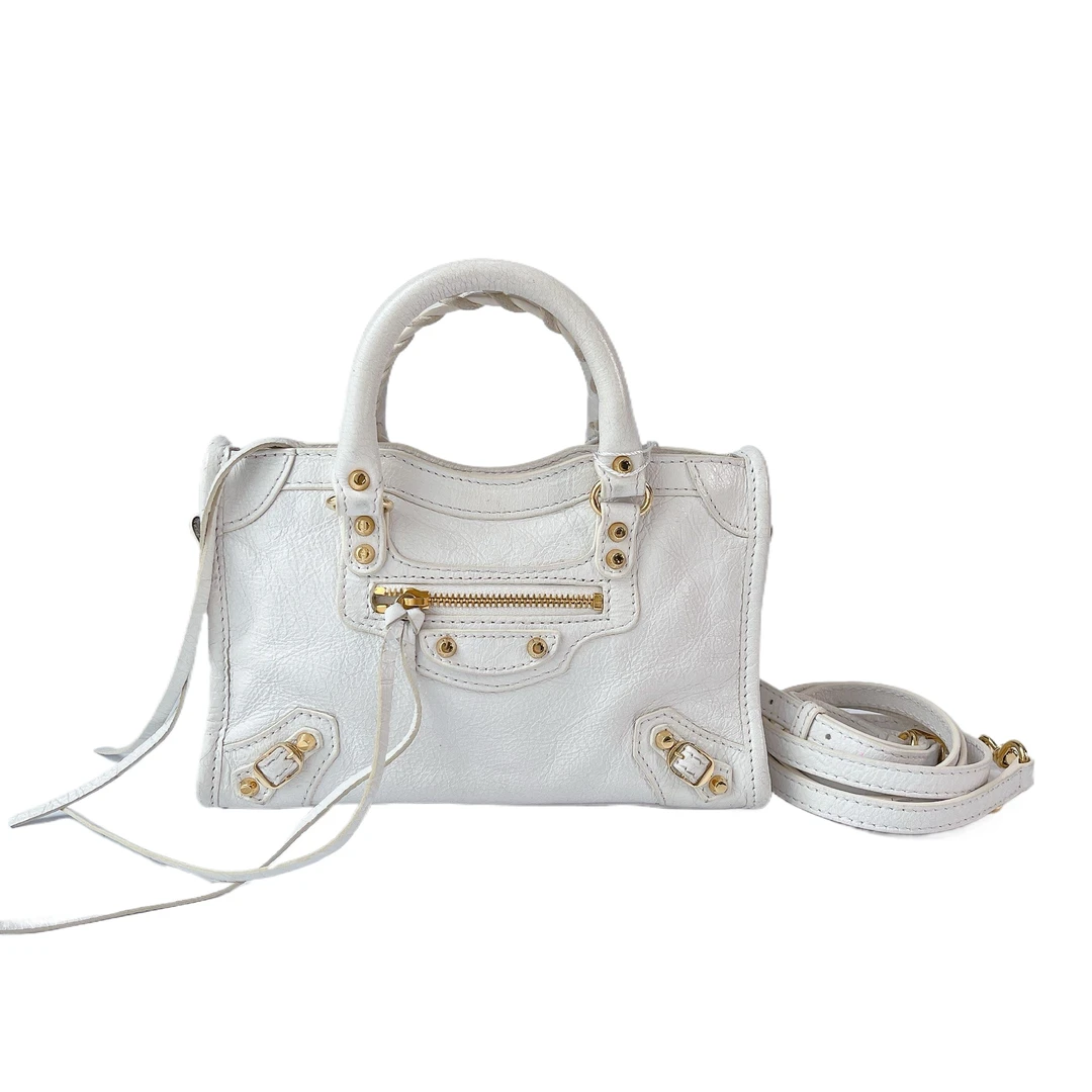 99新 巴黎世家 安洁利严选机车包/BK0141103 斜挎