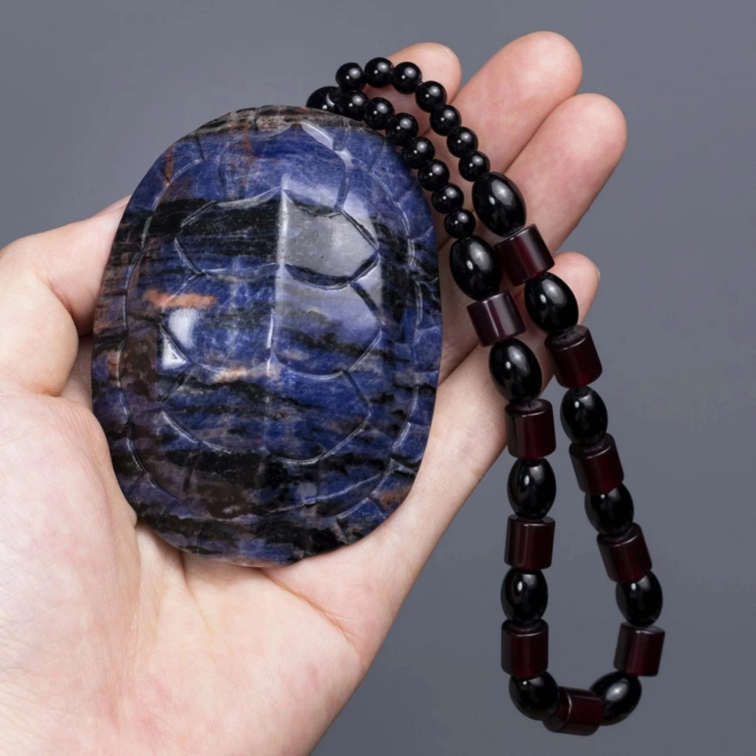 石雕手把件 天然石刻 福寿龟来  富甲一方 石雕居家工艺品摆件