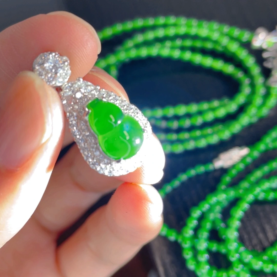 【闪购商品】翡翠颈饰银S925镶嵌