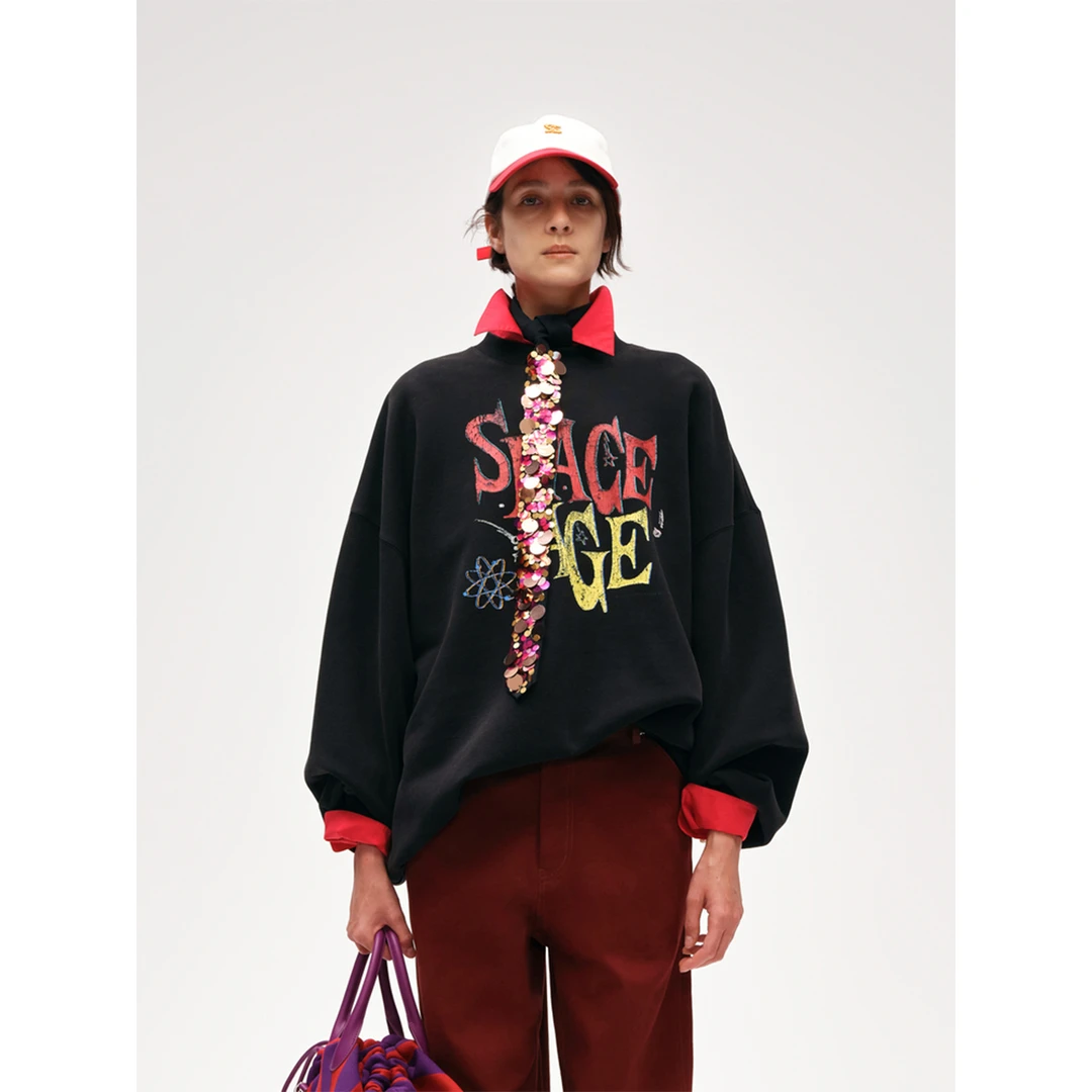 Short Sentence 太空印花超大廓形卫衣 DSC买手店 S034D0812077