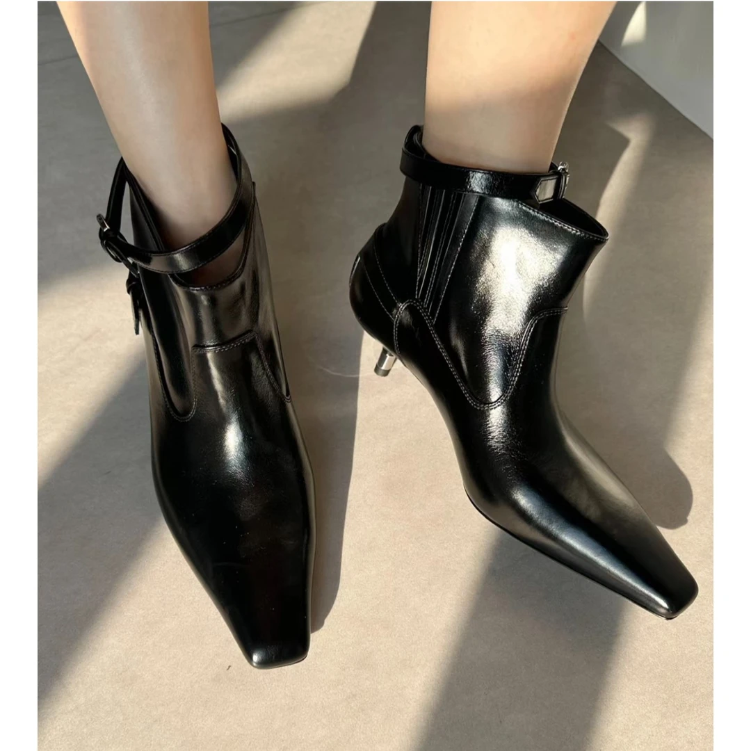 COTEMP AW23C08006 小众设计骑士脚踝长靴短靴时髦气质 DSC买手店