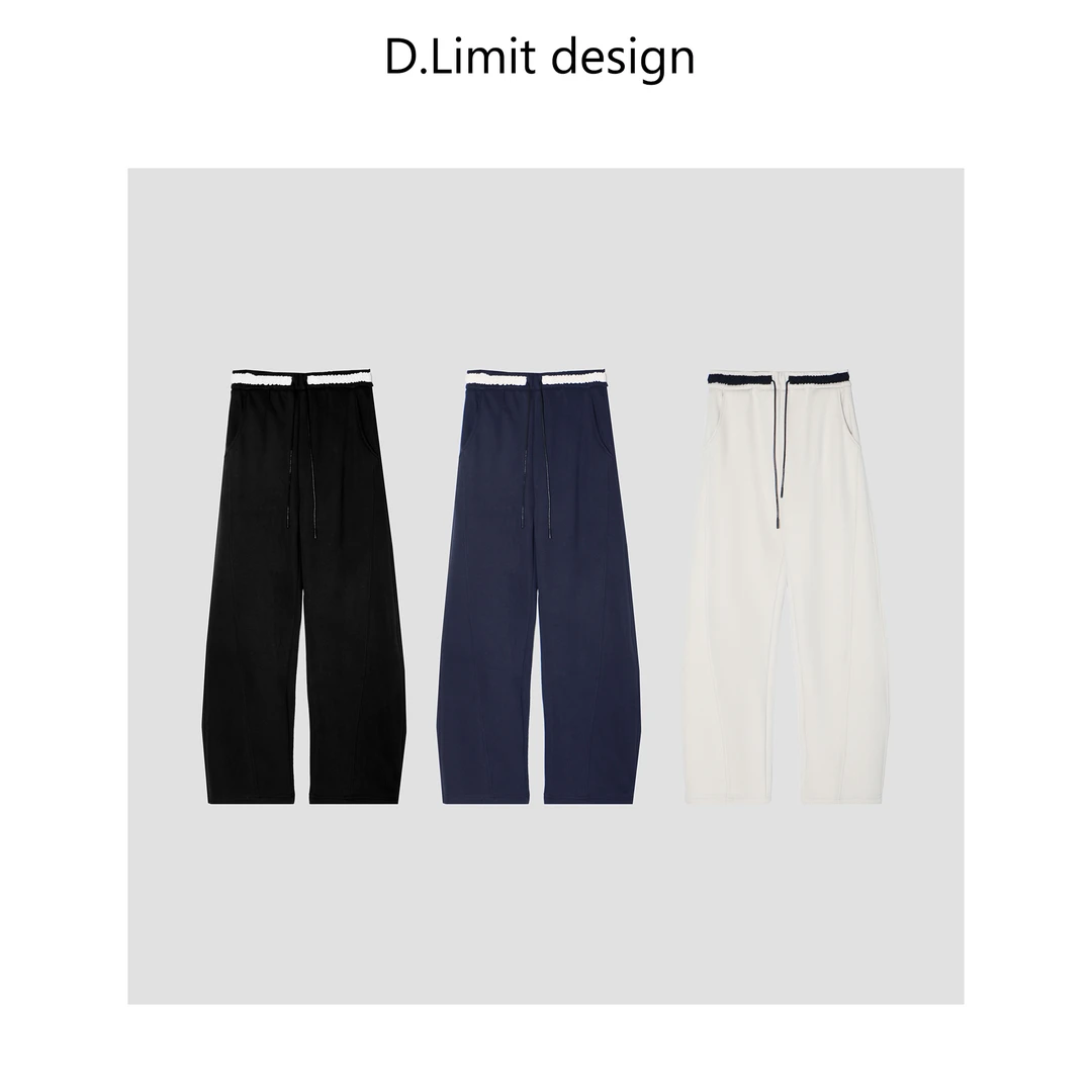 【D.Limit design】腰前织带拼接弯刀裤DLAR1791