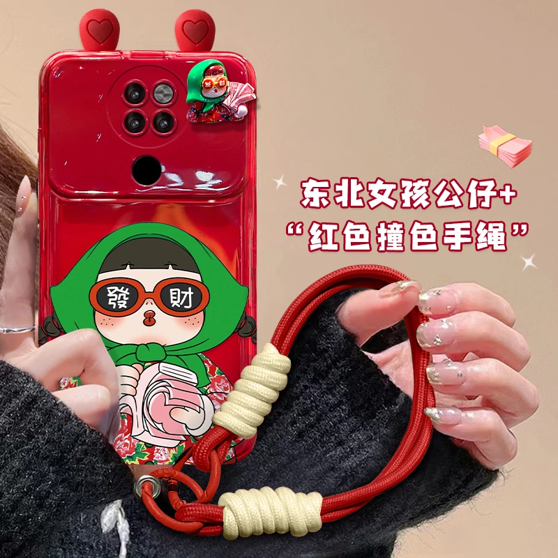 新东北花袄女孩华为Mate20新款创意小众女款翻盖镜子手机壳