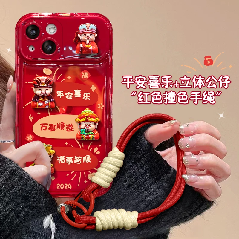 烟花颜料标签苹果15iPhone14promax新款13翻盖镜子大视窗手机壳