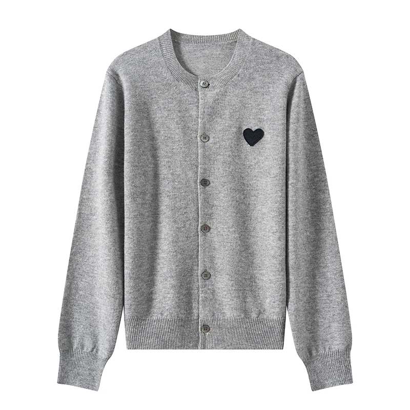 TOWNKANA羊毛衫——中性款100%羊毛圆领针织开衫