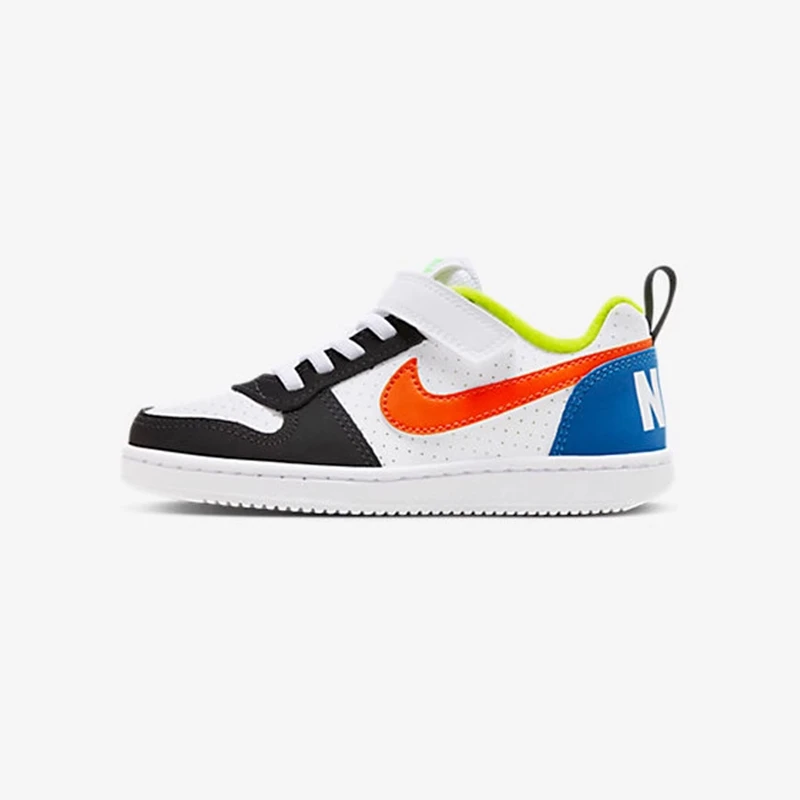 正品NIKE/耐克COURT儿童魔术贴低帮轻便运动休闲板鞋DV9114-181