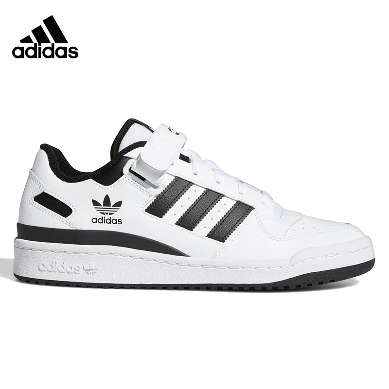 正品Adidas阿迪达斯三叶草ForumLow魔术贴男女休闲复古板鞋FY7757