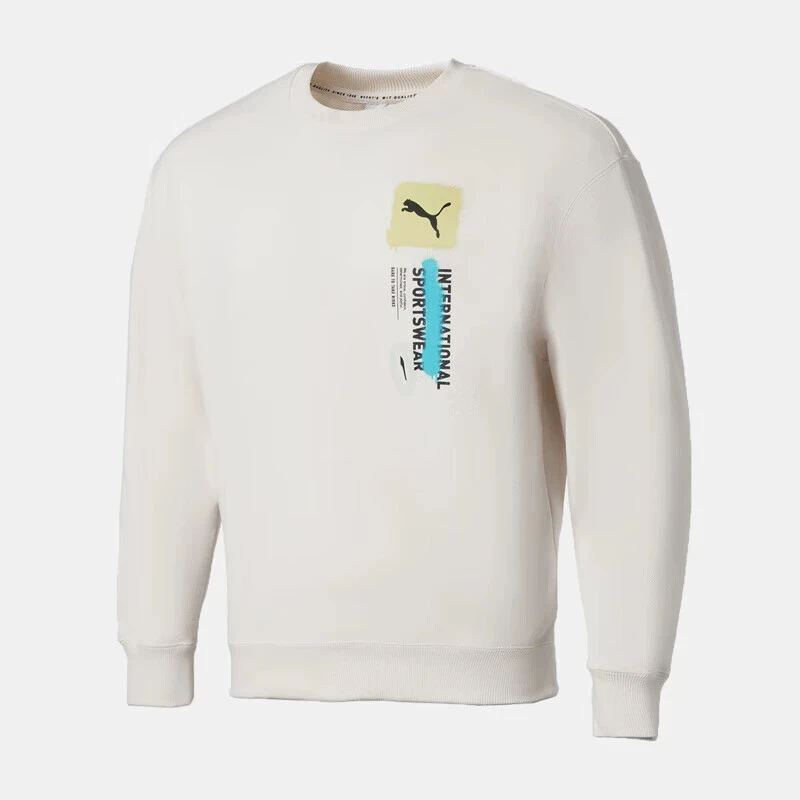 正品Puma/彪马男子Trend Graphic运动休闲套头衫卫衣 536303-65