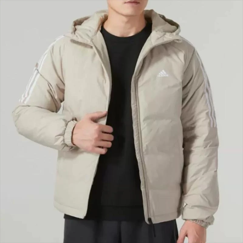 正品Adidas/阿迪达斯男子冬季休闲运动保暖连帽羽绒服外套IT8728