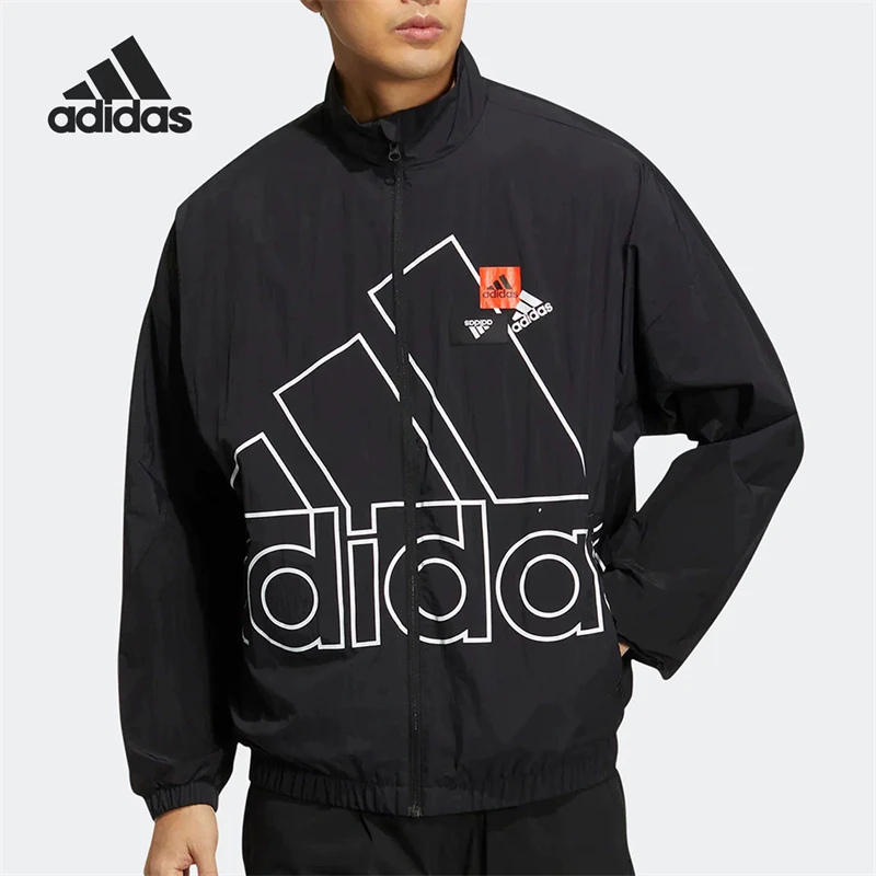 正品Adidas/阿迪达斯男子简约百搭运动休闲立领夹克外套 HP1433