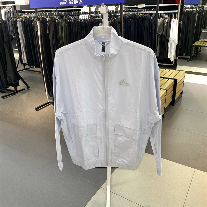 正品Adidas/阿迪达斯夏新款男子运动训练休闲宽松夹克外套IT3956