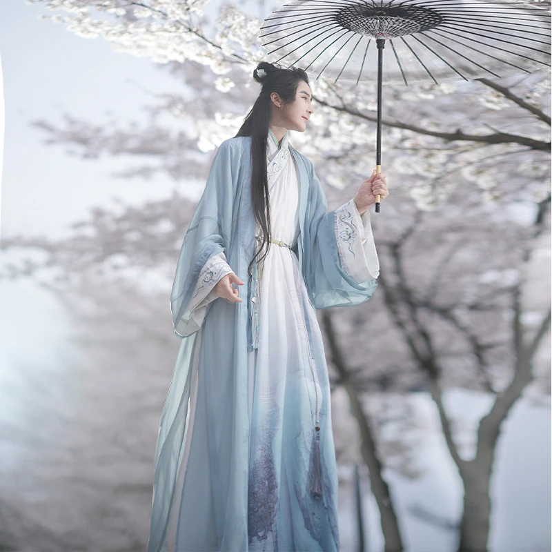 风雅司制 雅2023新款【高山流水】原创汉服男女宋制套装交领飘逸