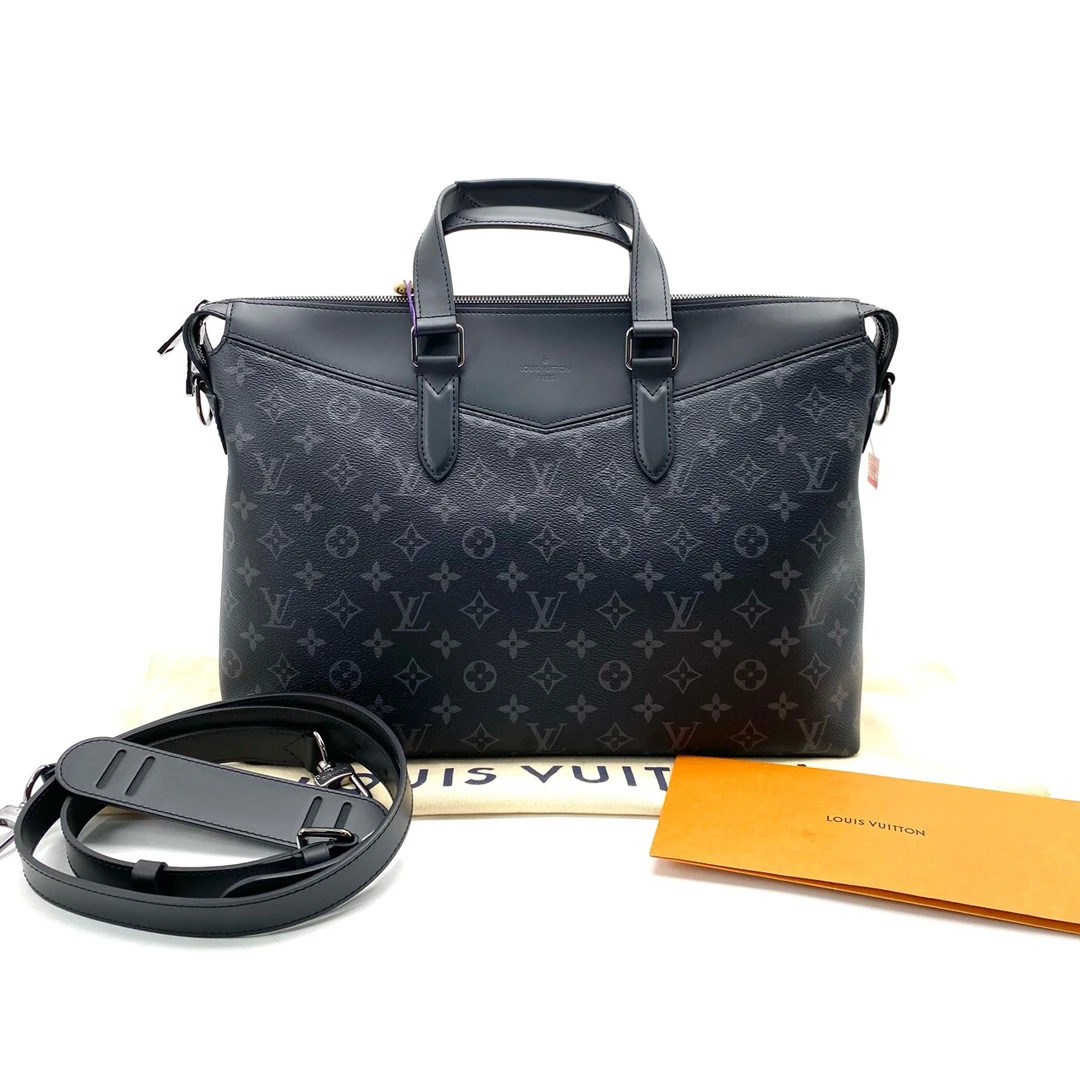 全新未使用 LouisVuitton/路易威登 黑老花传奇公文包 尺寸39/28