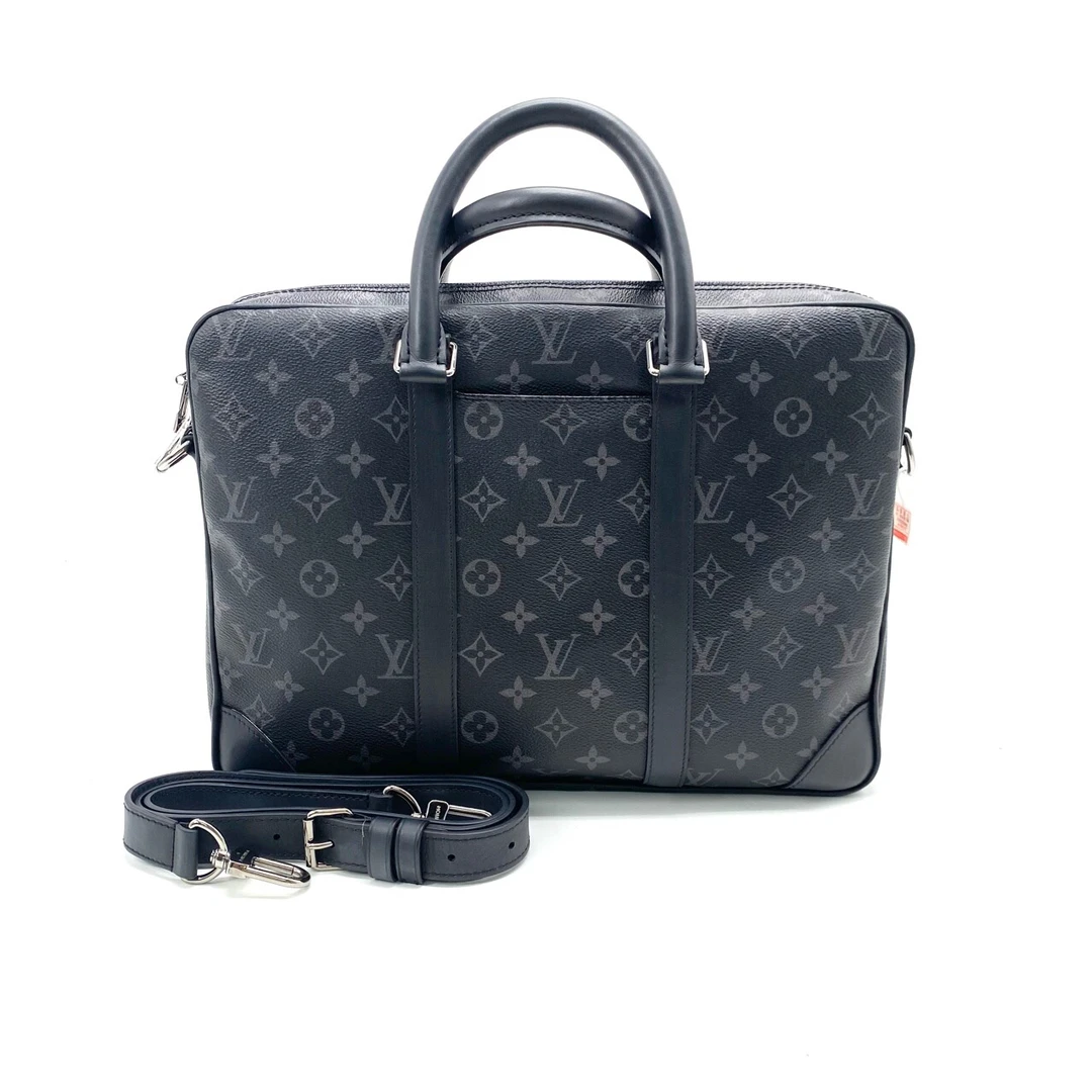 99新 LouisVuitton/路易威登 LV 新款黑老花手提公文包尺寸36/27