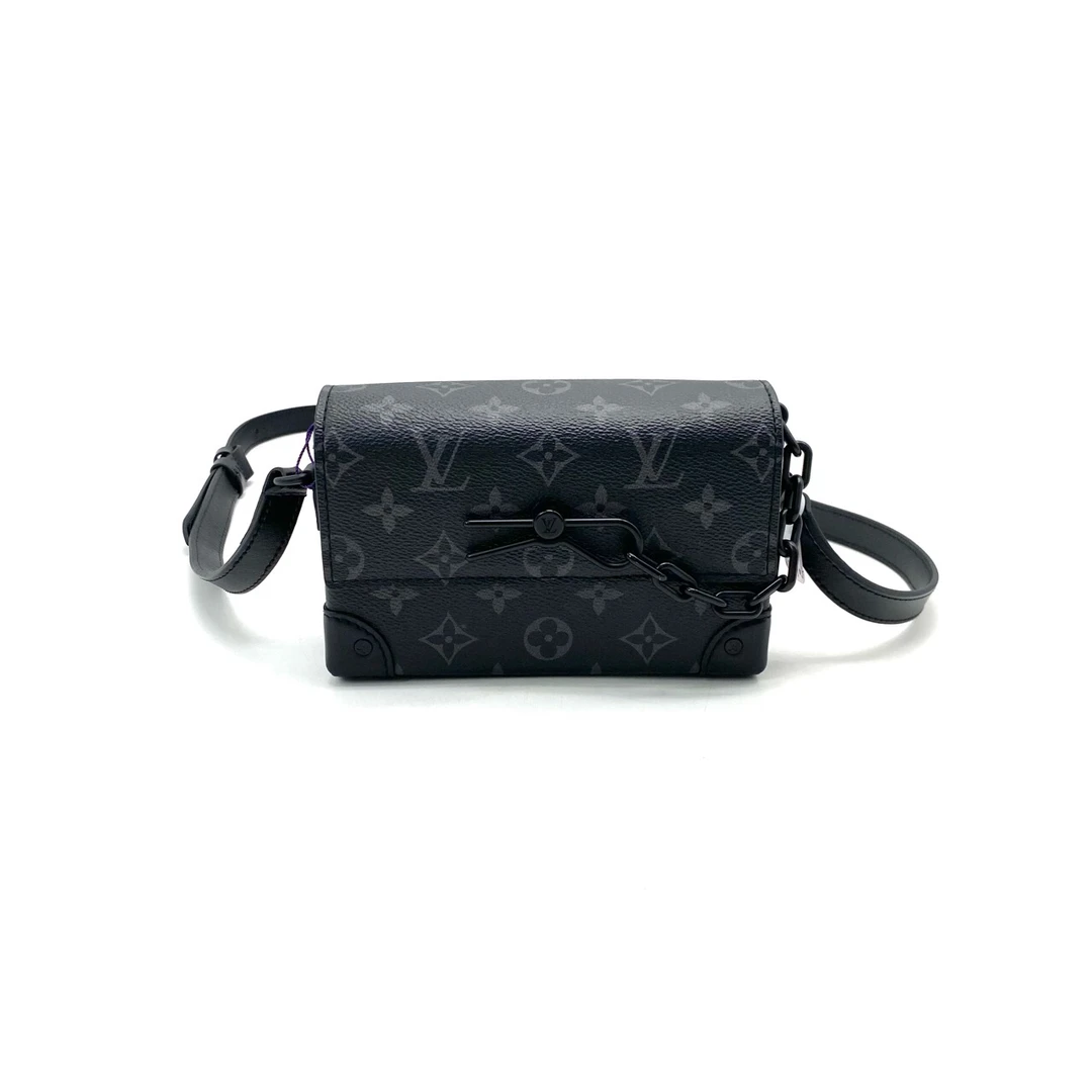 99新 LouisVuitton/路易威登 黑老花steamer斜挎包  18/11