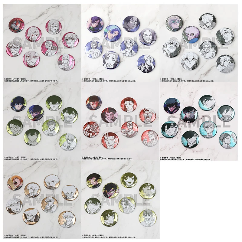 蓝色监狱  蓝锁 原画展个人池二弹2弹吧唧徽章（动漫盲盒代拆）