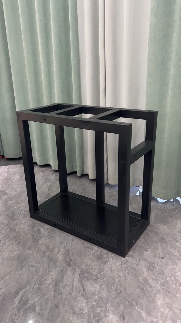 侧溢流鱼缸专用底座铁艺底架底柜金属鱼缸架底座龟缸桌子加厚管材