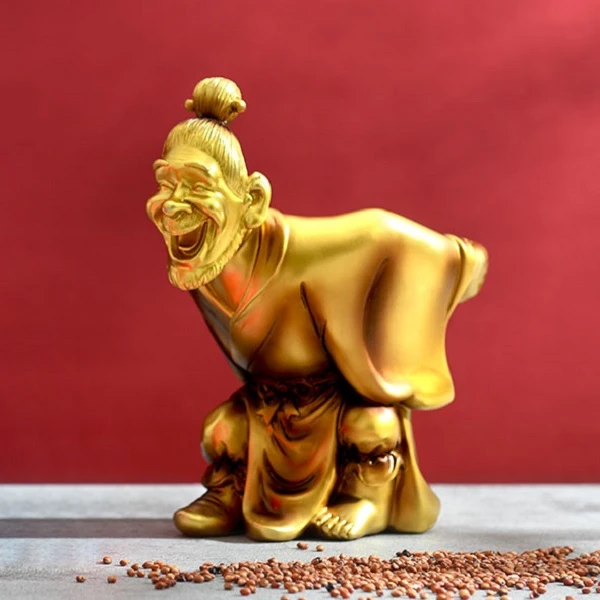 金色老头摆件