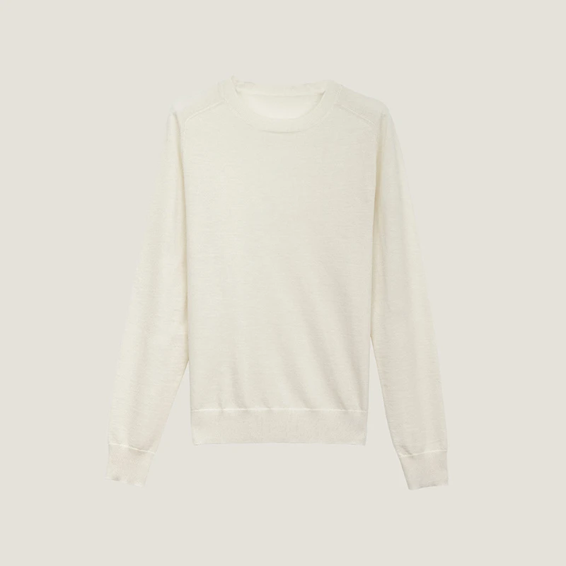 THE EASE【极简衣橱】68支3股精纺，纯山羊绒秋冬针织衫/YR24840