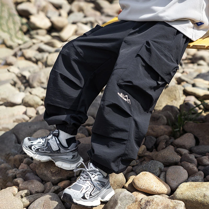 男童裤子春秋2025新款中大童宽松秋季长裤儿童秋装工装裤潮1532