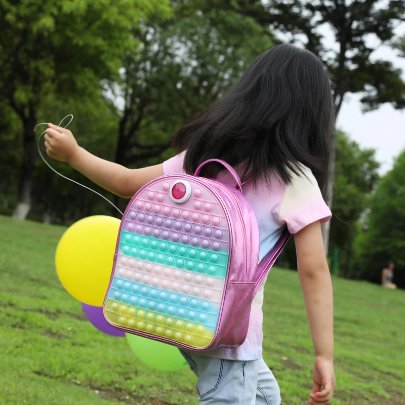 sportsgirl双肩包儿童女背包幼儿园宝宝可爱包包硅胶生日礼物女孩