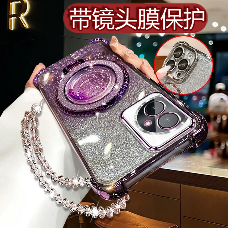 适用荣耀100手机壳女时尚网红潮牌 HONOR100镜头全包MAA-AN00防摔