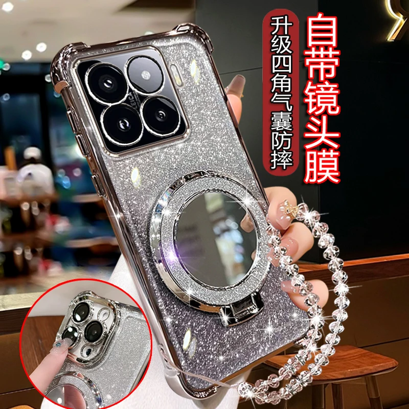 适用小米15手机壳5G女潮全包镜头膜一体Xiaomi15 Pro曲屏软壳防摔