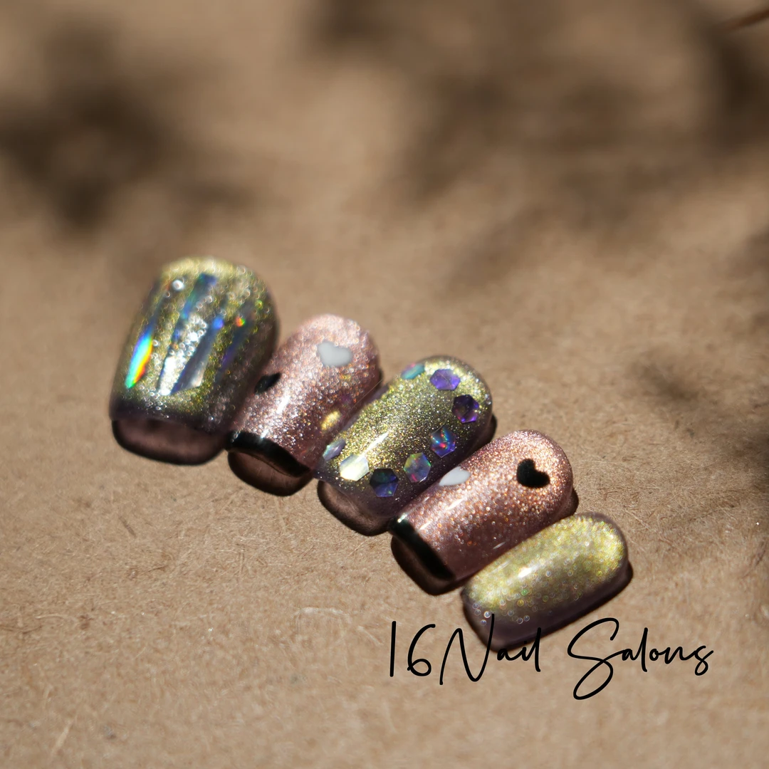 【星辰】16Nail甜酷猫眼ins纯欲手绘高级感高品质手工穿戴甲