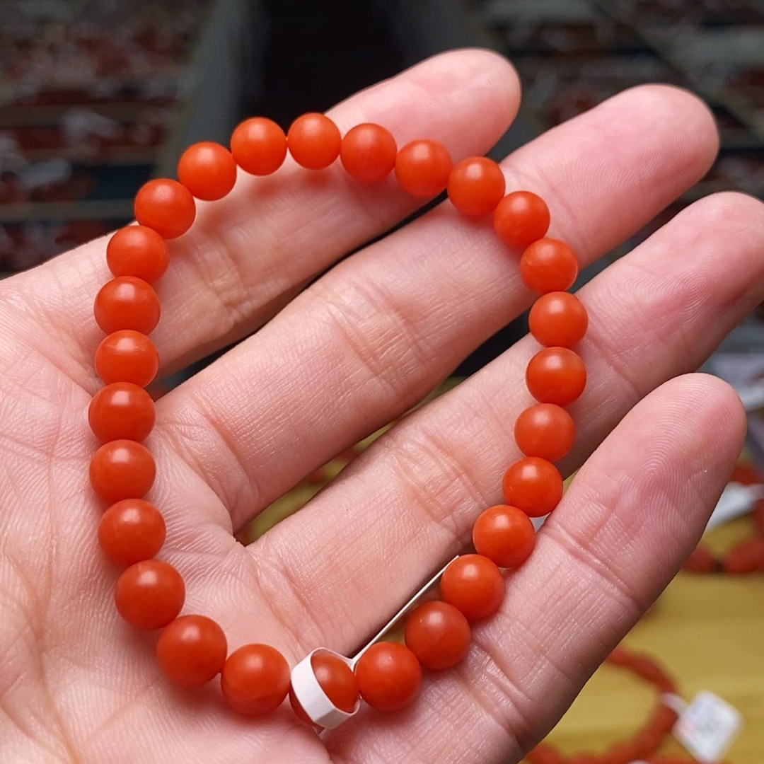 【闪购商品】南红玛瑙6.5m m未镶嵌