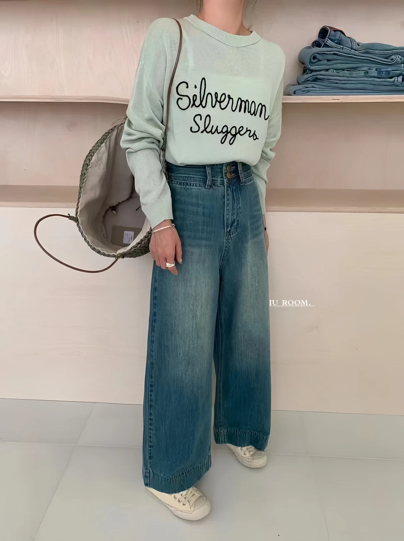 韩系宽松牛仔裤时尚简约