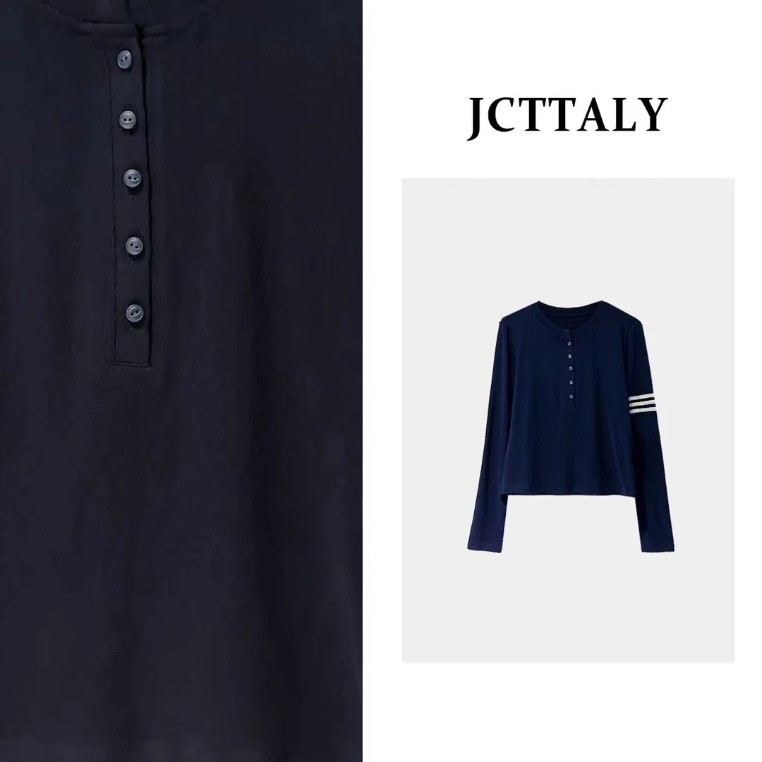 【Linda专属】编码【56】秋季小众设计感时尚休闲长袖打底衫JC-A2031