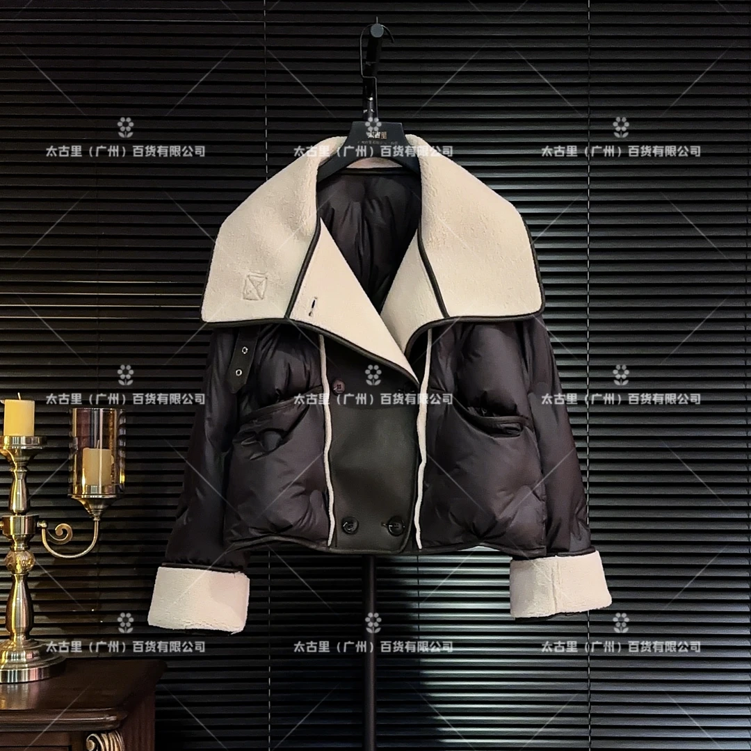 【Linda专属】【15】拼接羽绒服时尚潮流百搭复古美拉德风JC-A533