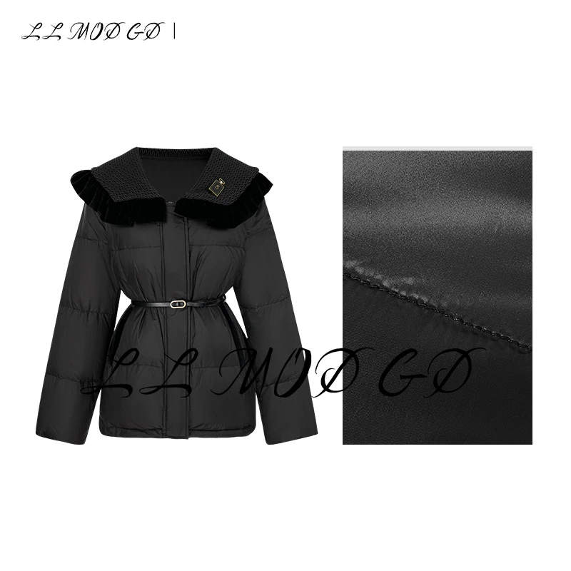 【vivian】秋冬设计师轻奢短款收腰显瘦白鸭绒羽绒服 JC-A726