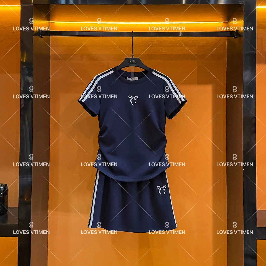 【小鬼专属】编码“37”夏季新款休闲百搭褶皱设计感运动套装JC-A1691