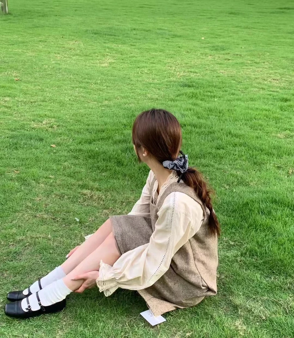 【娅朵家爆款】韩货新款高级方领毛呢背心裙复古减龄宽松连衣裙